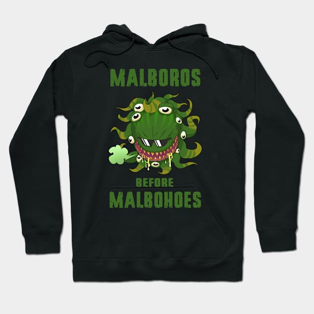 Malboros (green) Hoodie by TheWellRedMage